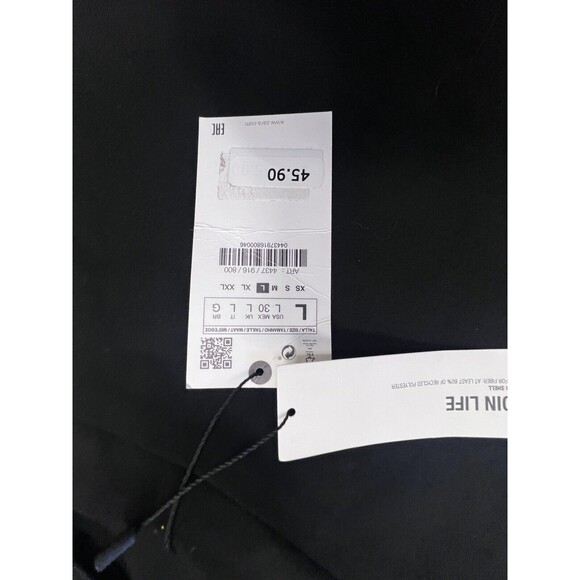 ZARA Crossover Surplice Neckline Strappy Mini Dress in Black Size L - Picture 9 of 10